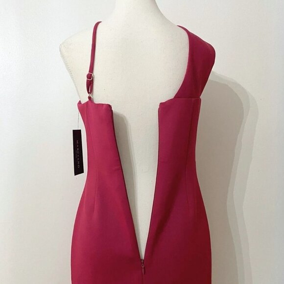 MARCIANO LADY LIKE SCUBA DRESS IN BLUSHING BERRY COLOR - STYLE O2G8016331Z - M - Picture 6 of 10